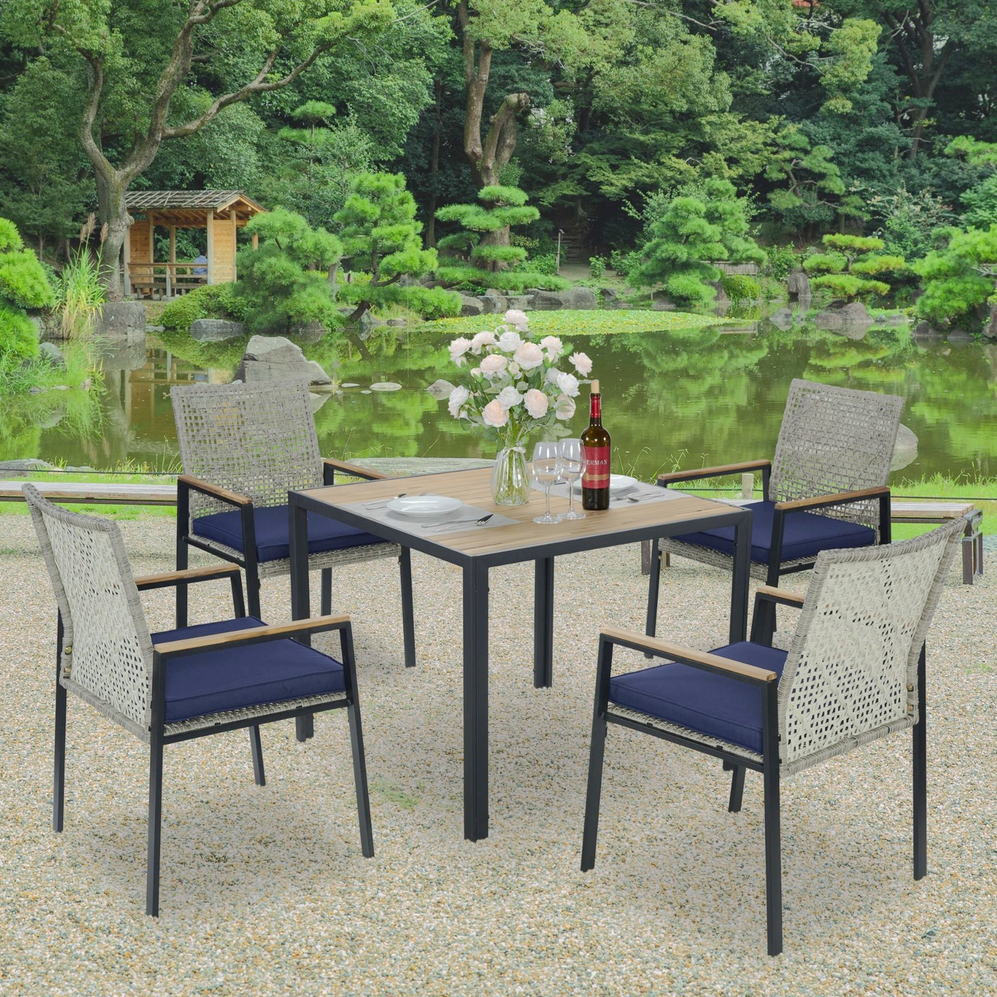 Square Outdoor Dining Sets: Stylish Comfort for Perfect Gatherings 3 Square Outdoor Dining Sets: Stylish Comfort for Perfect Gatherings