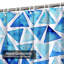 Rideau de douche avec 12 crochets Watercolor Triangles-129036511