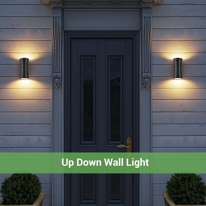 Matte Black 14.8cm H Outdoor Sconce
