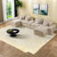 Canapé d'angle surdimensionné avec rangement, canapé moderne en bouclette camel pour la maison-652686297