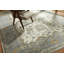 Hand Knotted Wool Ivory/Blue Area Rug-25110172-125942568