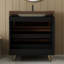 Meuble-lavabo moderne durable avec meuble-lavabo et lavabo en céramique pour la maison