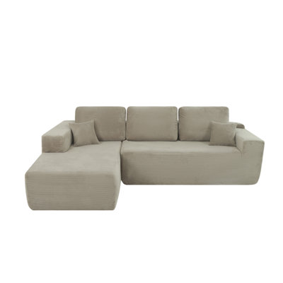 Canapé modulaire Cloud avec méridienne en L