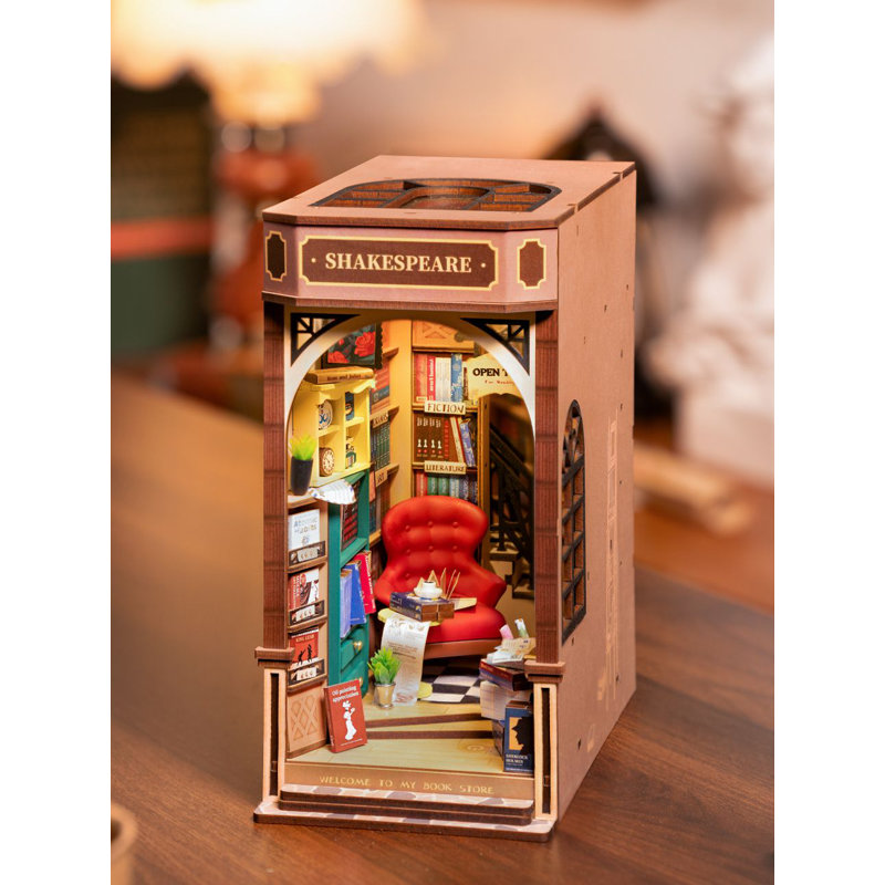 Ensemble de coin-livre bricolage 3D - Libraire 194 pièces