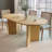Oval Dining Table with Double Pedestal Solid Wood Kitchen Table-1429454054-1457074174