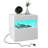 Nightstand with LED Lights, Bedside Table with Drawer and Shelf