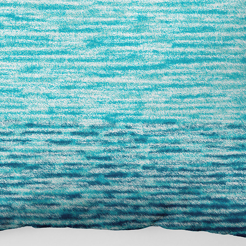 Beach Vacation Square Pillow Cover & Insert, 18" H x 18" W, Teal