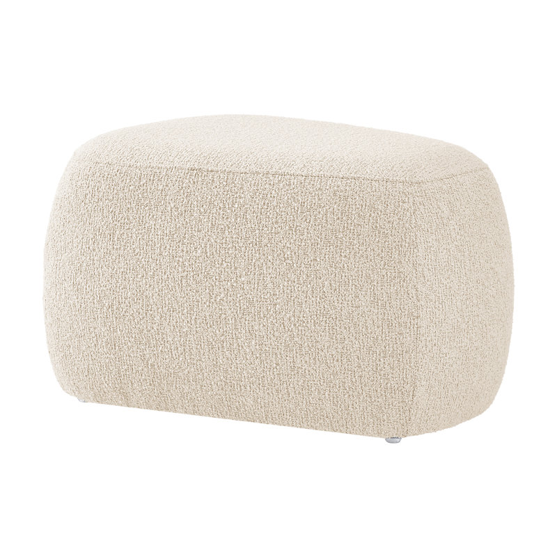 Endiya Upholstered Ottoman, Beige