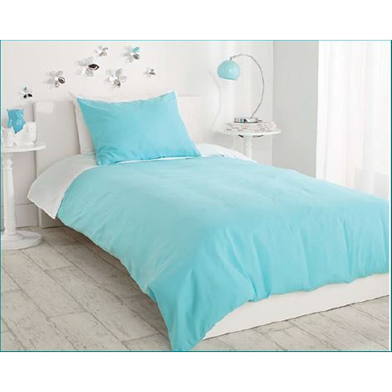 Ensemble de housse de couette , Simple, Bleu clair
