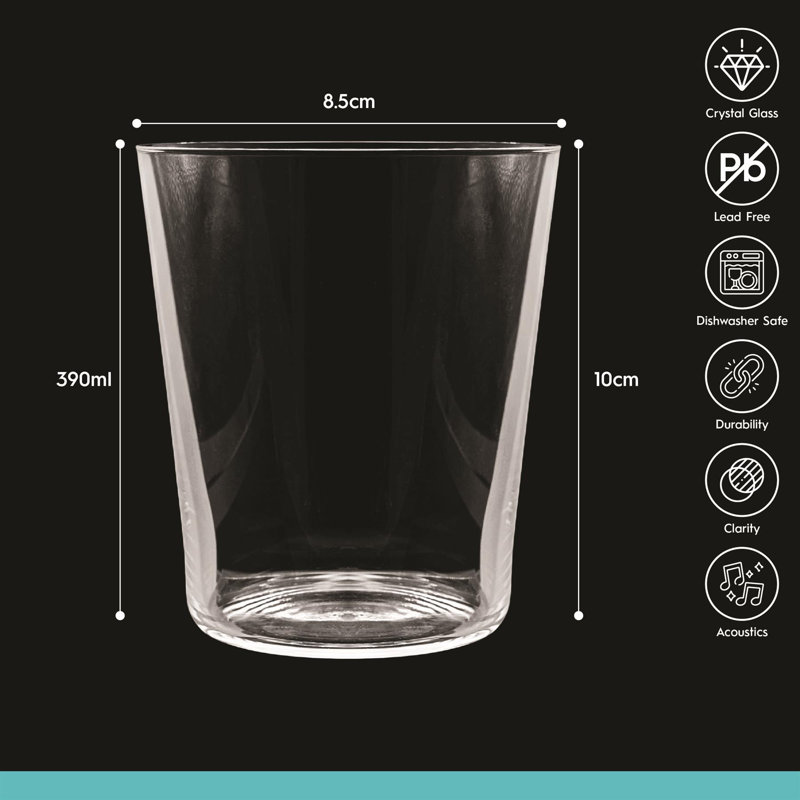 Crystal Drinking Glass, Set of 48