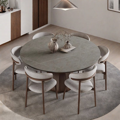Ensemble de table moderne en bois massif