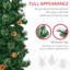 Crayon, arbre de Noël artificiel, aiguilles de pin minces avec branches réalistes, pommes de pin-624864834