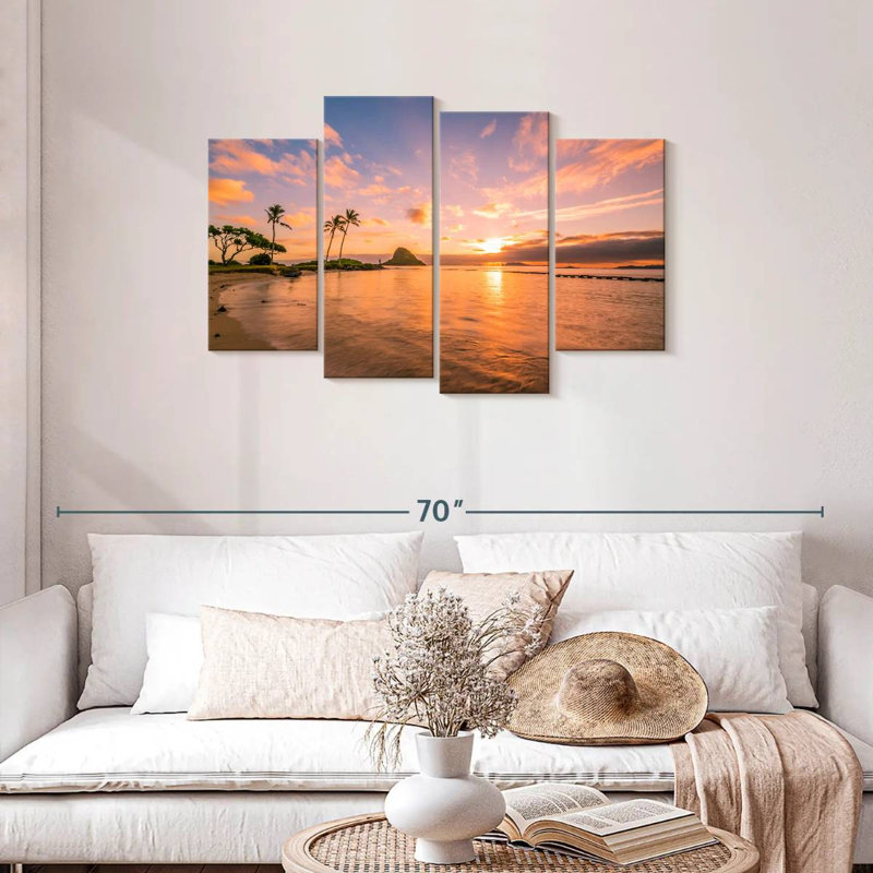Coucher de soleil tropical Gillard Hawaii, H 27 po x l 43 po