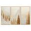 Mist Over the Pines Autumn Forest - White Landscape, art mural 3 pièces-129076040-129076043
