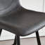 Upholstered Counter Height Bar Stool With Ergonomic Curved Backrest & Metal Frame(2PCS Sets)-2075685413