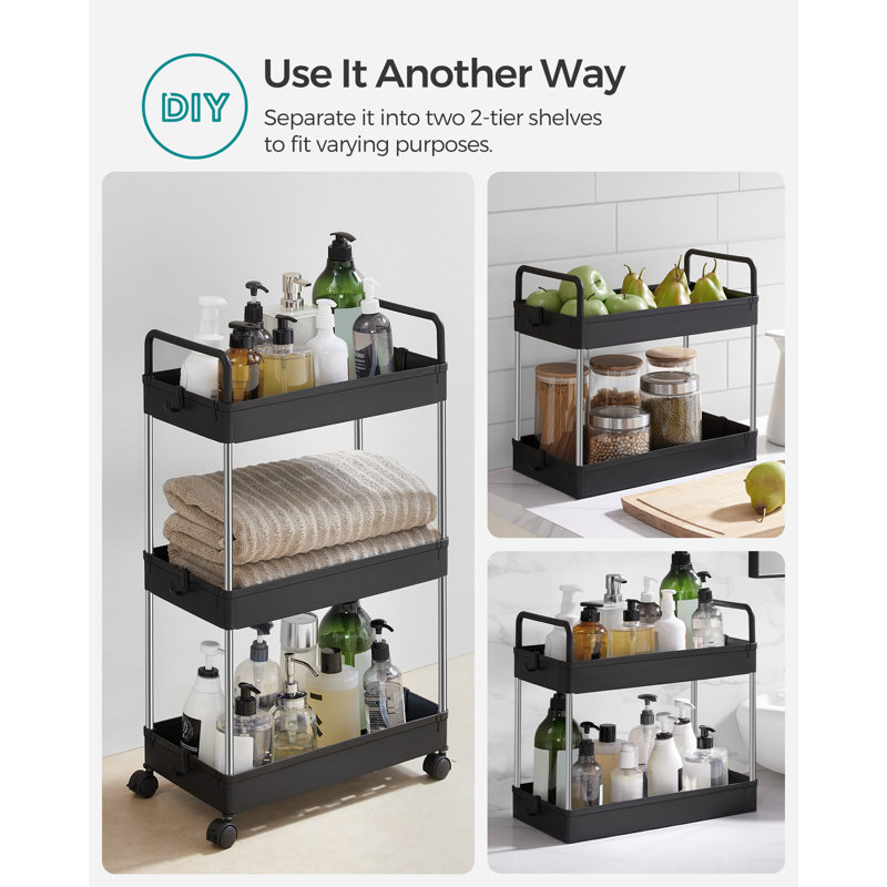 Amatrudo Metal Bar Cart, Black