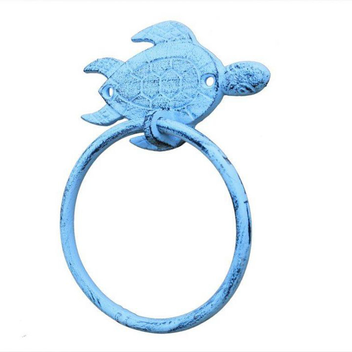 Anneau à serviette sea turtle, Bleu foncé