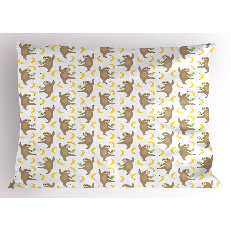 Ensemble de 2 taies décoratives Ambesonne Sloths, H 20 po x l 26 po