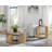 Estie Round Wood Slatted End Table With Open Shelf-221920633
