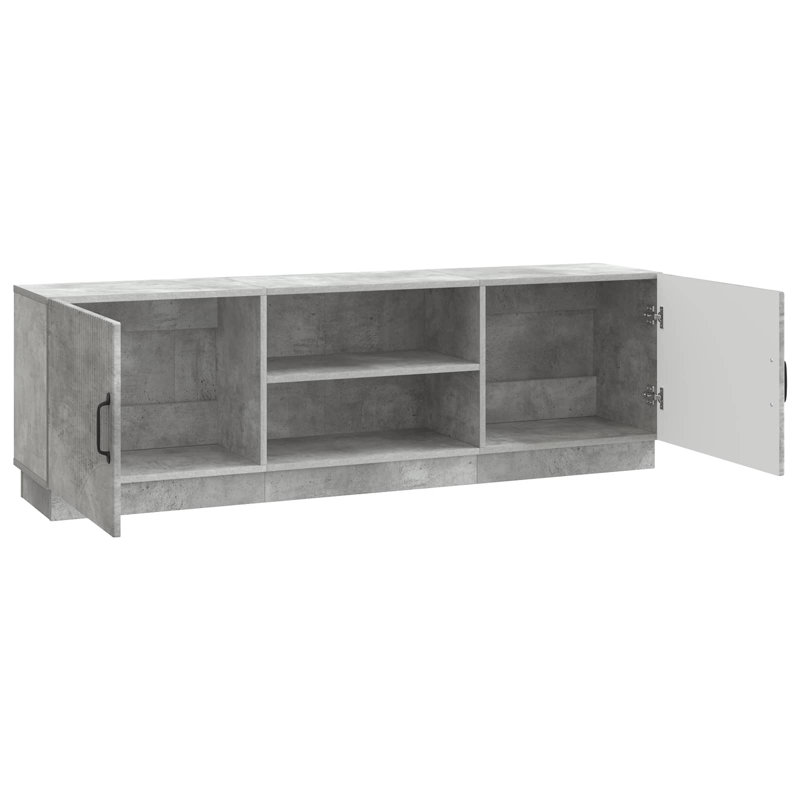 Unfinished TV Stand, 47cm H x 150cm L x 31cm W, Concrete Grey