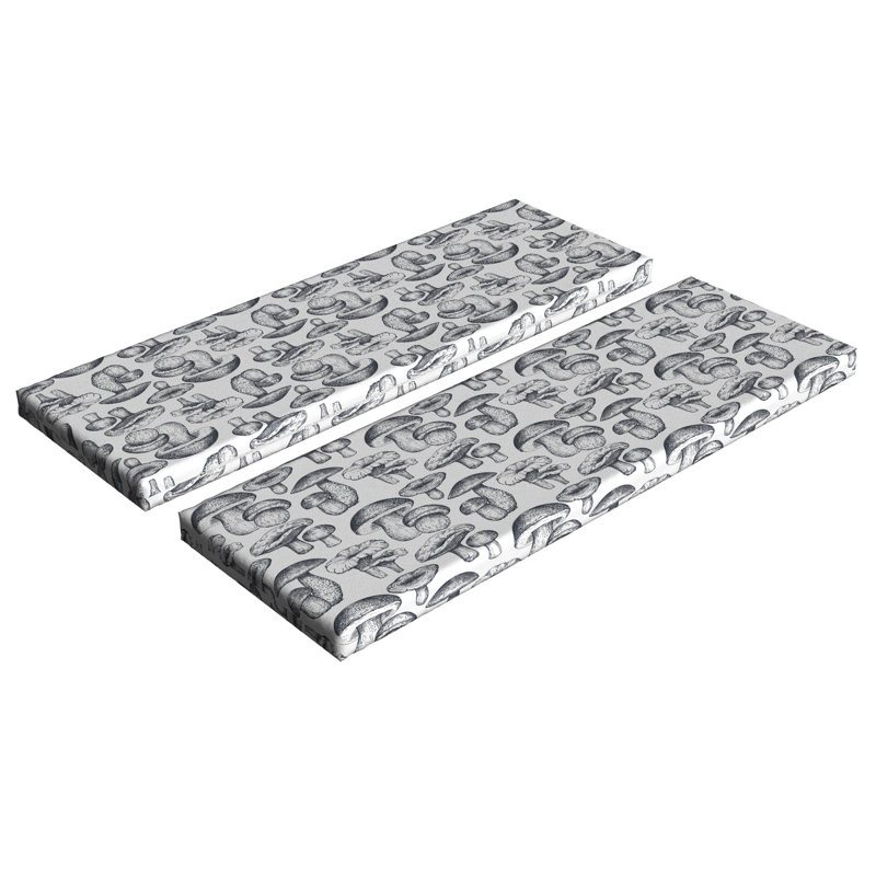 Coussin de banc de champignon Ambesonne