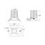 RCT 4 pouces carré haute puissance régressé Downlight 5 CCT et tournevis universel-134433497