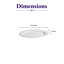 Plat ovale en porcelaine de qualité supérieure ECLIPSE, 27,2 x 17,8 cm