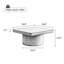 Table basse carrée 34,6 po pour le salon-132850216