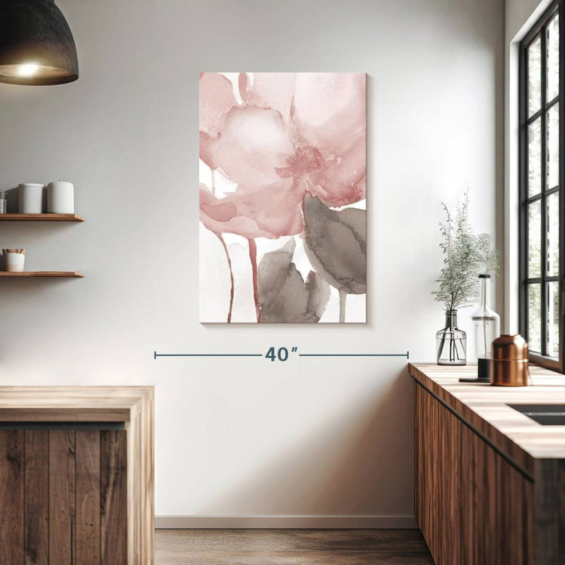 Avery Blush Bloom II, 39" H x 26" W