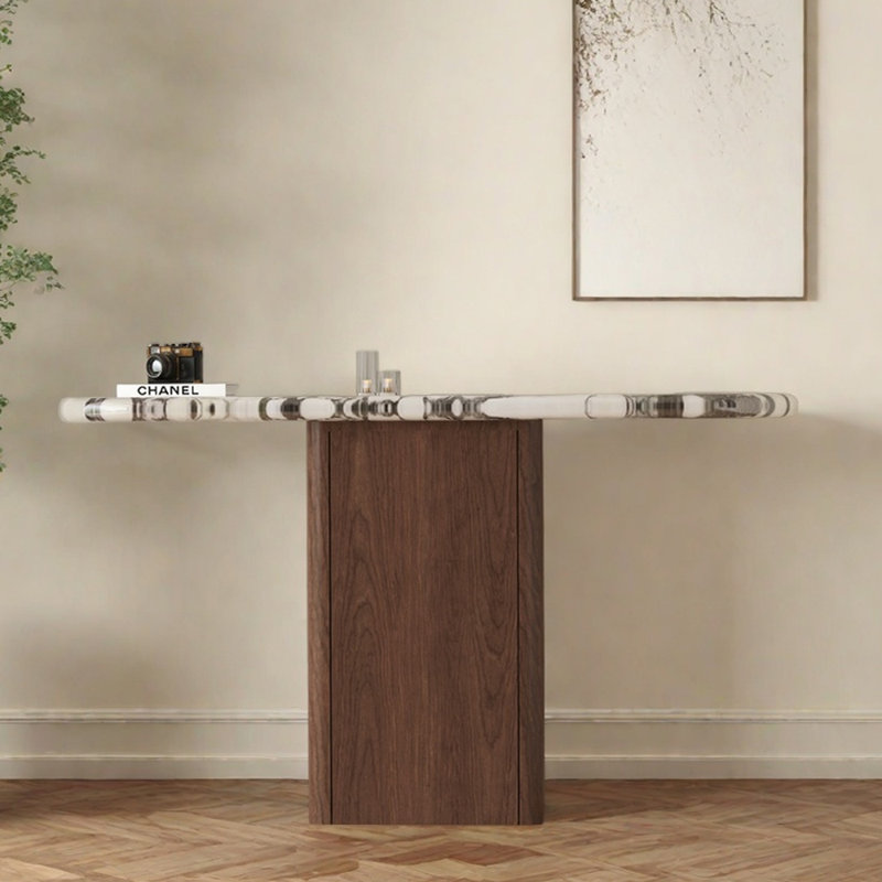 Modern Minimalist Console Table, 33.5" H x 47.2" W x 15.7" D