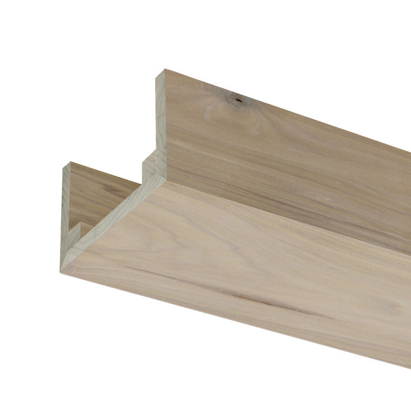 Natural Box Beam Poplar, 3" H x 5.5" W x 92" D