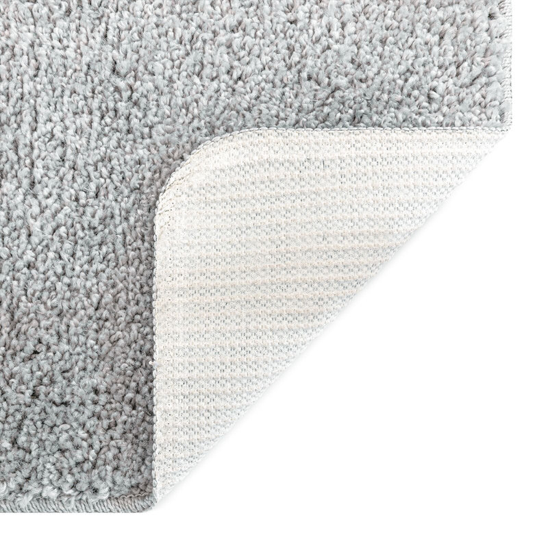 Microfiber Non-Slip Bath Mat Rectangular, Grey, 120cm, 70cm