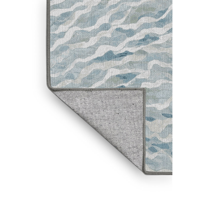 Machine Washable Gray Area Rug
