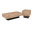Table basse à piédestal en bois massif Camari-367320316