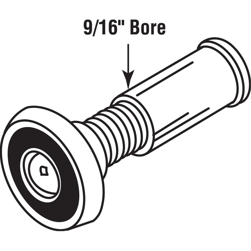 Visionneuse de porte Prime-Line, lentille en verre U.L. Répertorié (emballage simple), H 1,2 po x l 5,4 po x P 3,75 po