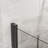 36" X 72" Bi-Fold Frameless Shower Door, 1/4" Tempered Glass Pivot Swing Panel With Adjustable Width, Chrome/Matte Black Finish (Left/Right Install)-125243945