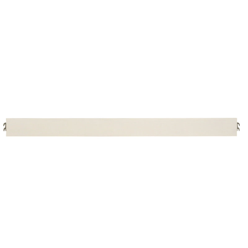 Rail de lit en bois massif Charte, Blanc