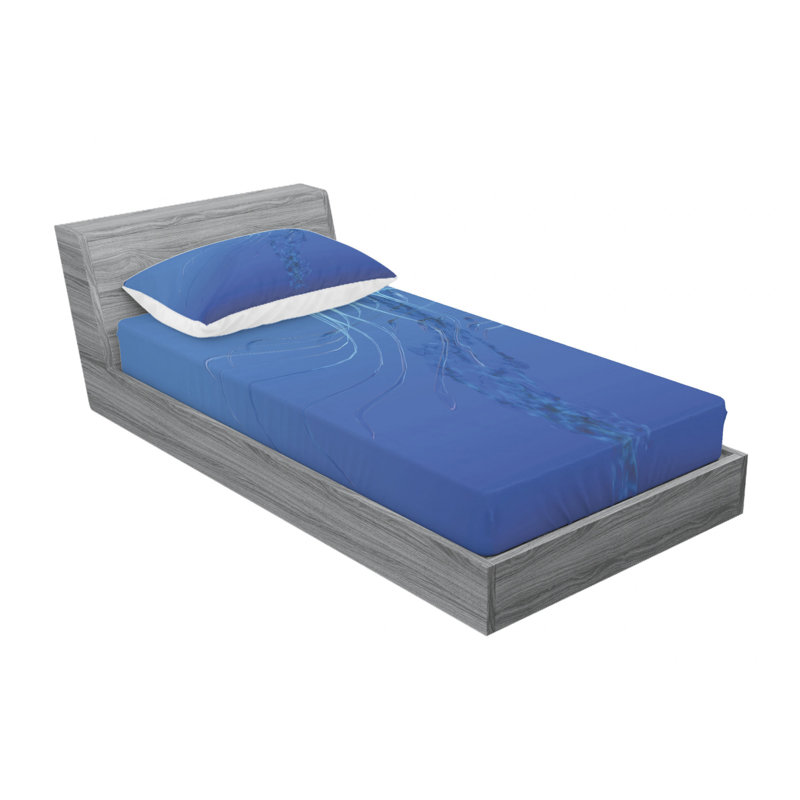 Microfiber Ombre Sheet Set, Twin Sheet Set with 1 Pillowcase
