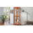 Display Cabinet with Tempered Glass Doors & Adjustable Shelves-1442707649