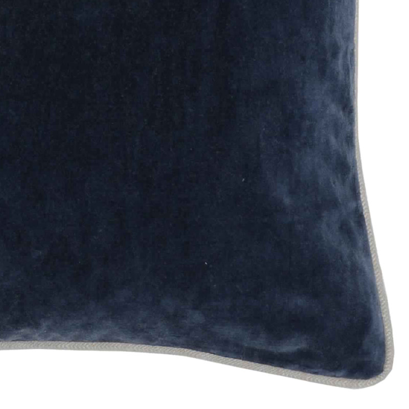 Harriet Pillow Cover & Insert, Navy, Square 22"