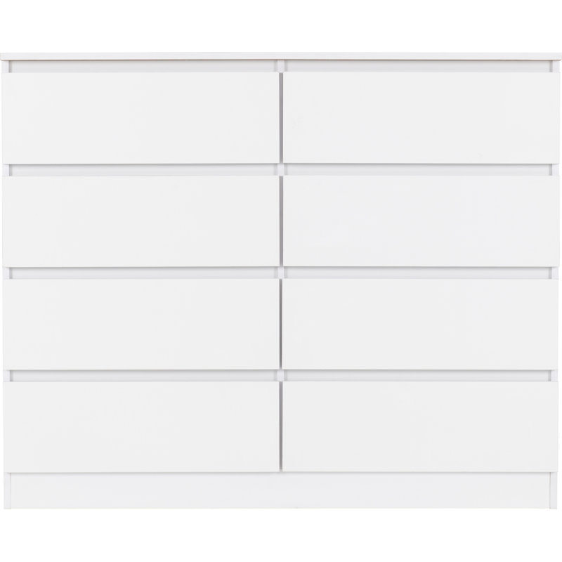 Braunstein 8 Drawer Chest Of Drawers, White