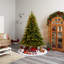 Sapin de Noël vert plume artificielle avec lumières DEL-1754742211