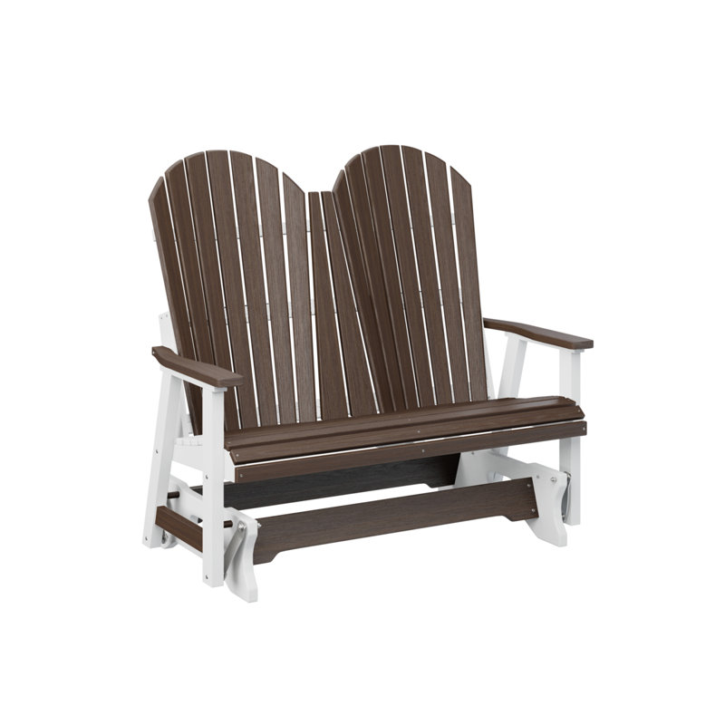 Fauteuil oscillant double Comfo, Noyer brésilien / blanc