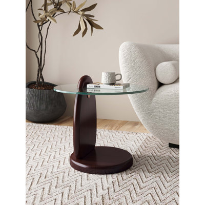 Jocell Modern End Table in Dark Walnut