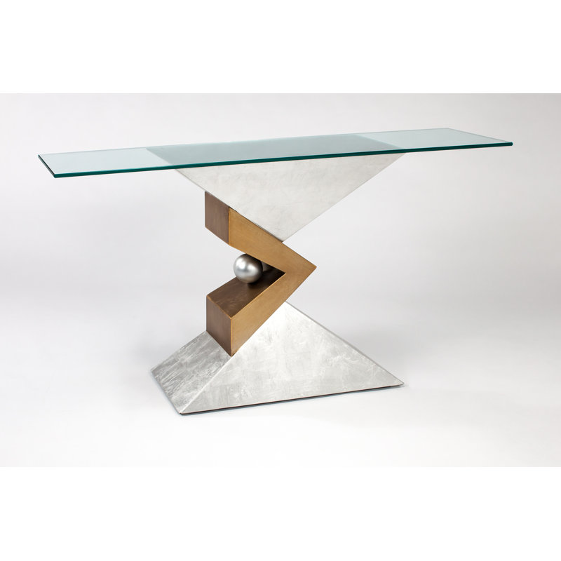 62.5'' W Glass Console Table