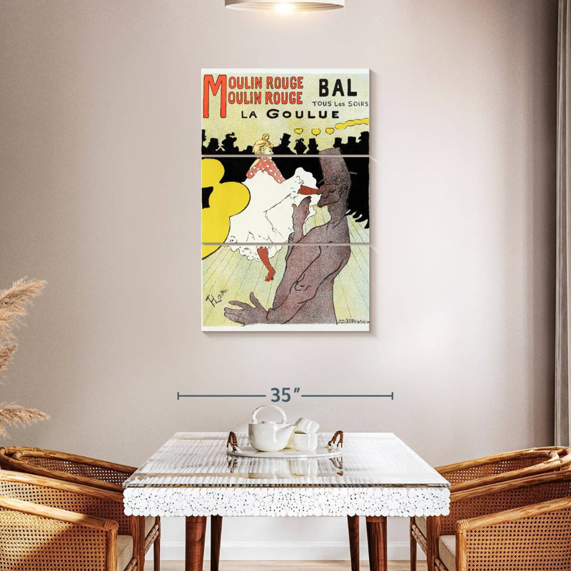 Masam Moulin Rouge La Goulue, 1898, H 45 po x l 28 po