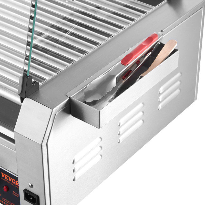 18 réchaud électrique à 7 roulettes pour hot-dogs à 7 rouleaux de 1200 W 