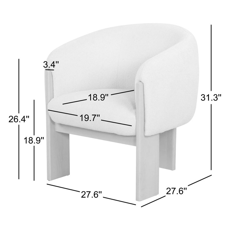 Lauricella Barrel Back Dining Chair, Tan