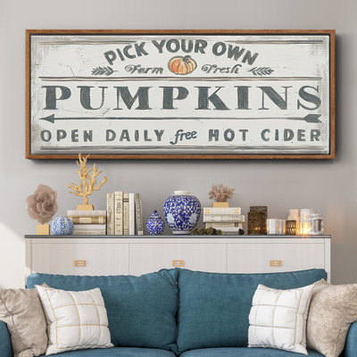 «Pumpkin Patch I», toile encadrée