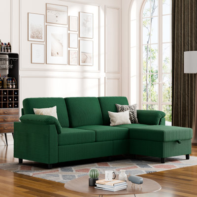 79'' Upholstered Sofa With Ottoman